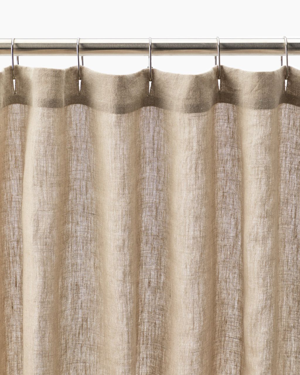 Bordered Linen Shower Curtain | McGee & Co.