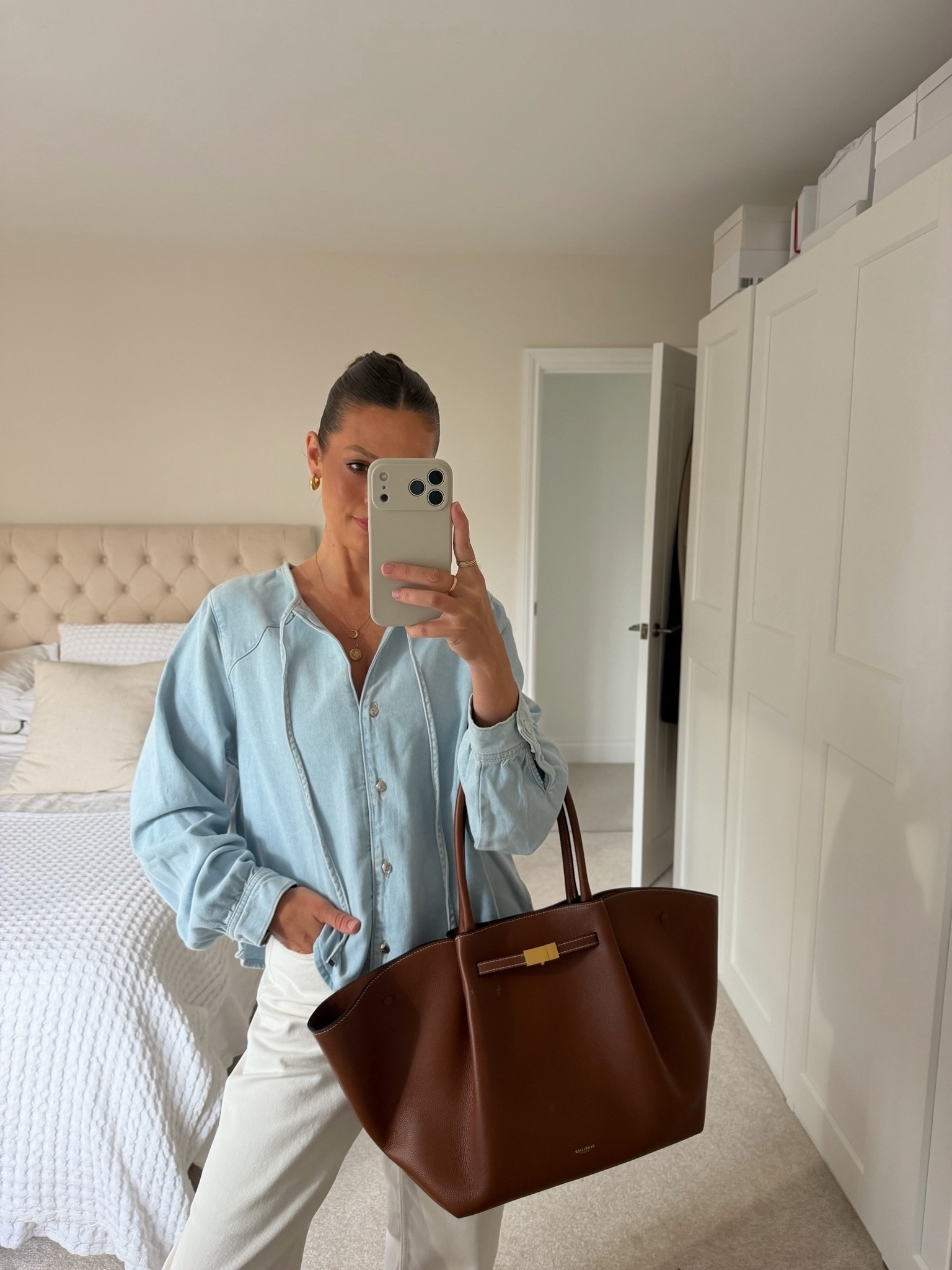 Zara sale picks
Denim shirt, I’m wearing a size small