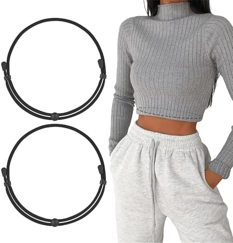 WHIPPY 2Pack Tuck Band Tool for Women Elastic Stretch Belts Tucking Shirts Sweater Cropping Belt ... | Amazon (US)