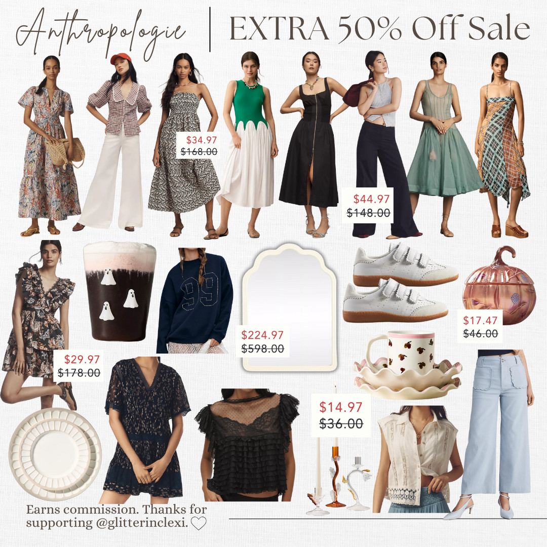 Extra 50% off at anthropologie  

 