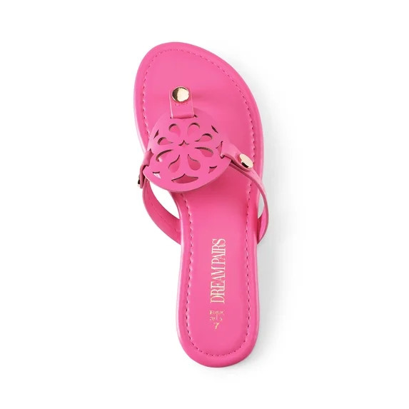 DREAM PAIRS Women's Flip Flops Comfortable Soft Cushion Slide Slip on Summer Beach Thong Flat San... | Walmart (US)