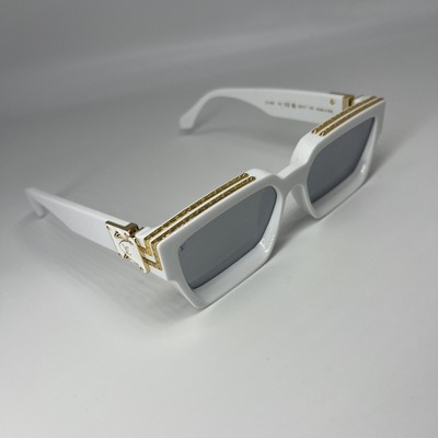 LV Louis Vuitton Z1166W 1.1 Millionaires White Gold Sunglasses | eBay US