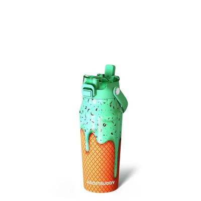 Frost Buddy 16oz Insulated Water Bottle with Straw & Chug Lid – Stainless Steel, Leak-Proof, 24-Hour Cold, Cup Holder Friendly (Mint Chocolate) | Target
