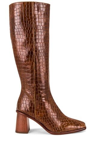 ALOHAS East Alli Boot in Croco Brown from Revolve.com | Revolve Clothing (Global)