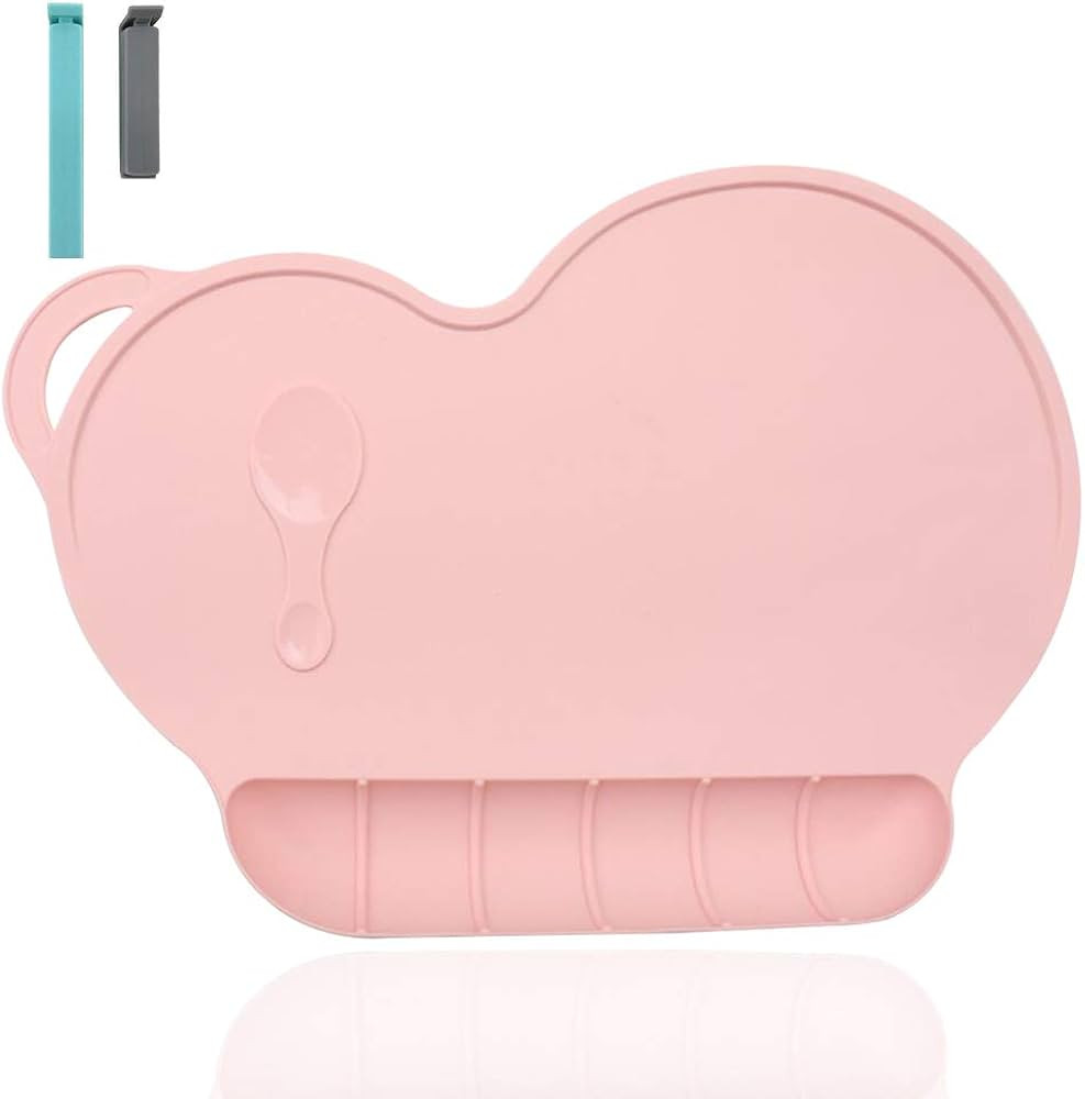 Food Catching Baby Placemat - Food Grade Silicone Reusable Travel Placemat for Kids Tiny Diner Po... | Amazon (US)