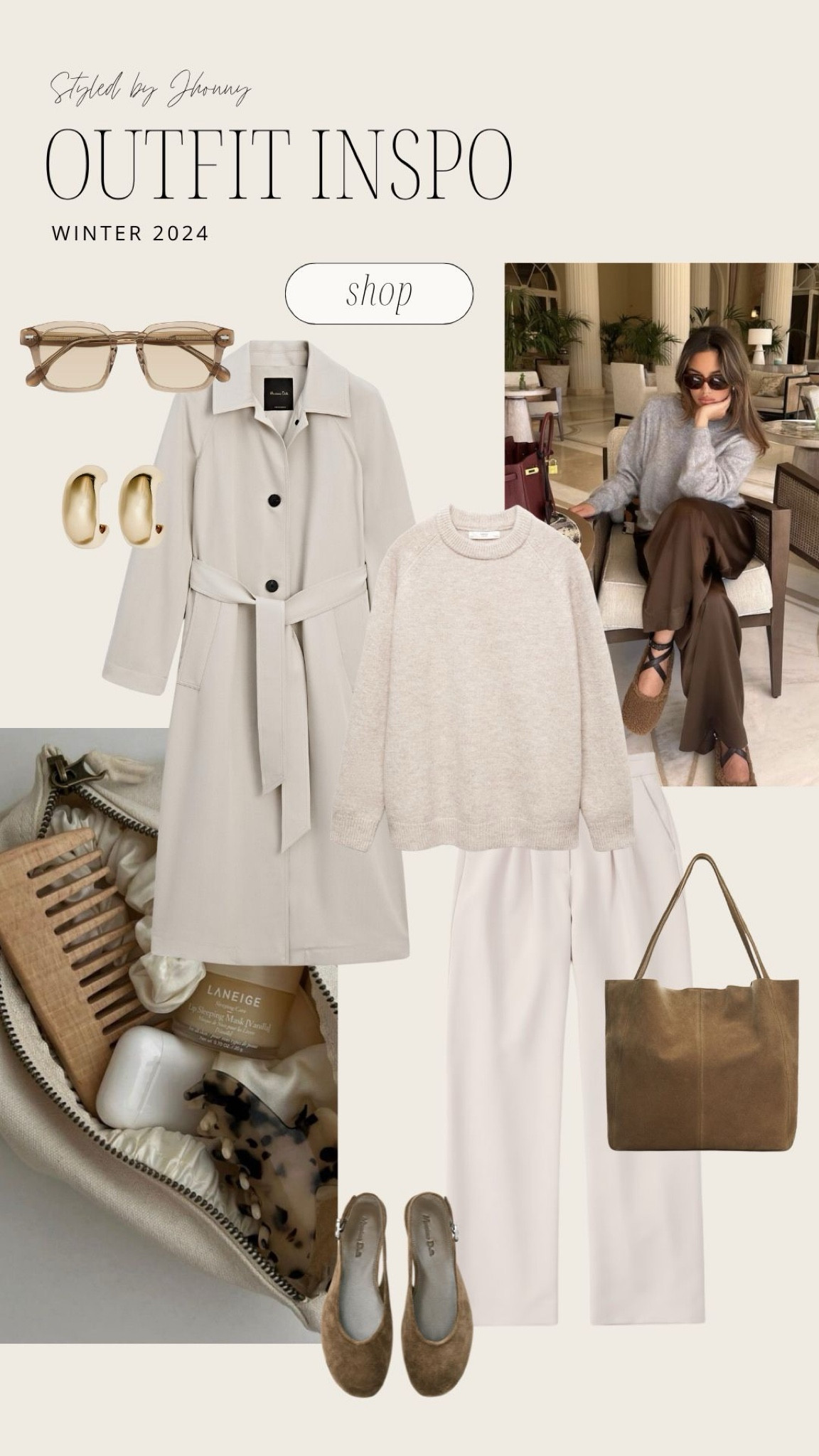 Neutral winter outfit inspo! Winter outfits, suede, trench coat.

#LTKStyleTip #LTKSeasonal #LTKShoeCrush