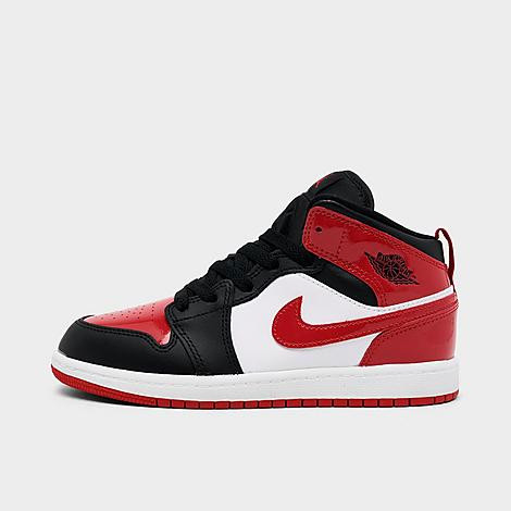 Jordan Little Kids Air Retro 1 Mid SE Casual Shoes in Black/Varsity Red/White Size: 1.0 | JD Sports (US)