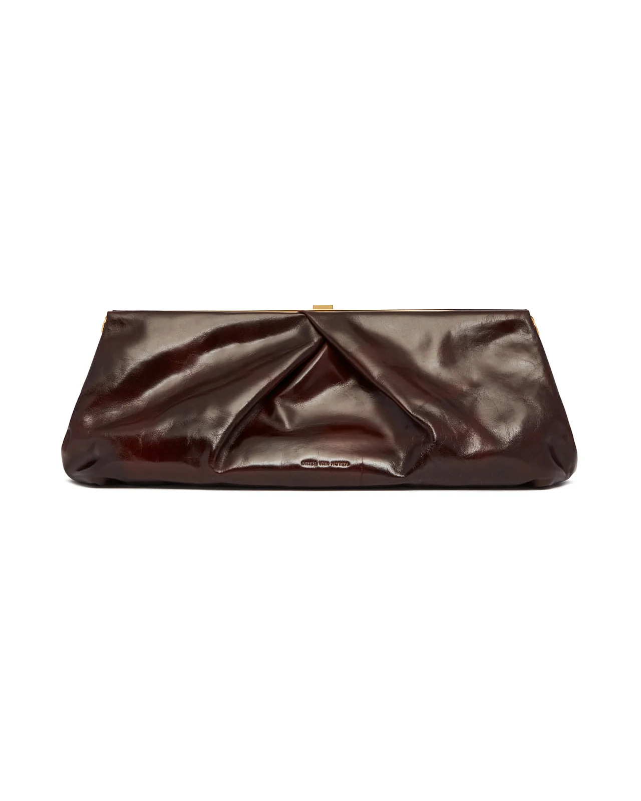 Dries Van Noten Logo Embossed Large Clutch Bag | Cettire Global