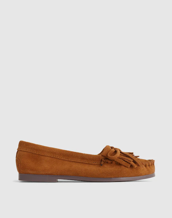 Madewell x Minnetonka Double-Fringe Kilty Moc | Madewell