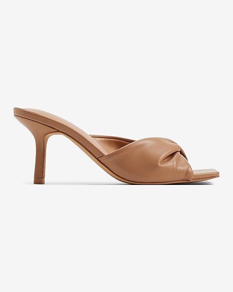 Twist Strap Mule Sandals | Express