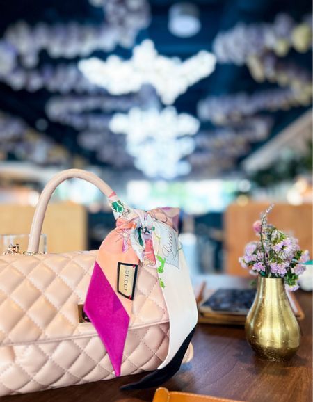 Happy Mother’s Day! Give flowers to the ladies in your life!! 🌸🌸🌸🌸 Love that I can tie my Gucci silk scarf to my Tuckernuck quilted handbag. 

#LTKItBag #LTKBeauty #LTKStyleTip