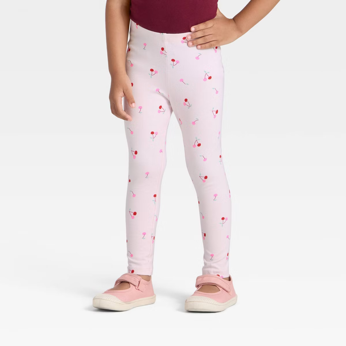 Toddler Girls' Printed Leggings - Cat & Jack™ Light Pink 5T | Target