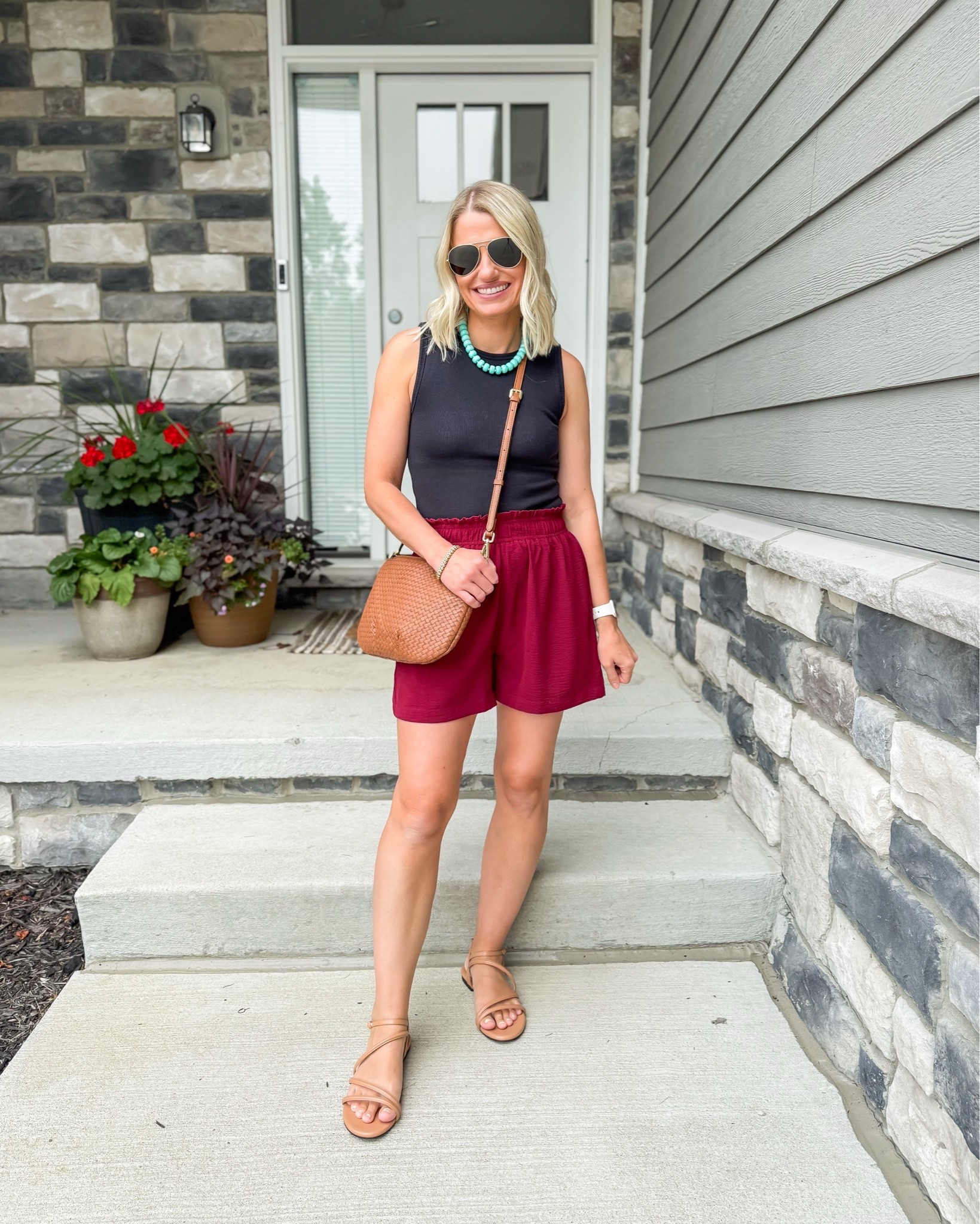 What I wore this week to go back-to-school shopping. These built-in bra tank tops are one of my favorite wardrobe staples this summer! 
Tank- small
Shorts- small

#LTKootd #LTKOver40 #LTKPetite