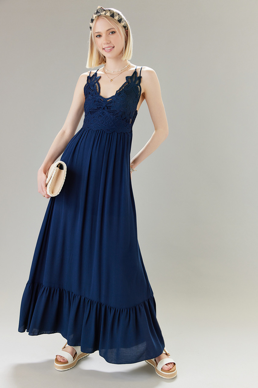 Heather Bralette Maxi Dress | Francesca's