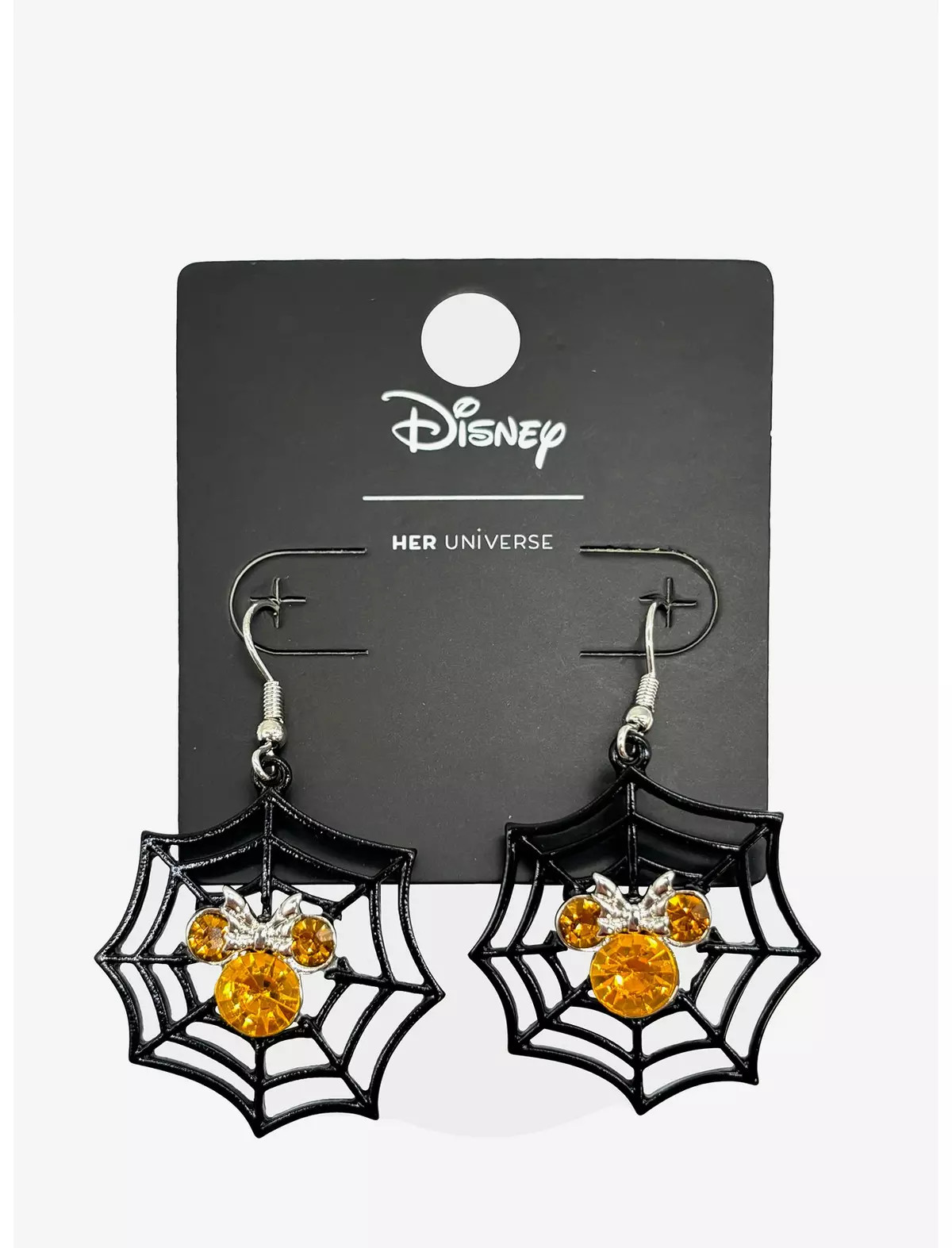 Her Universe Disney Minnie Mouse Spiderweb Drop Earrings | Hot Topic