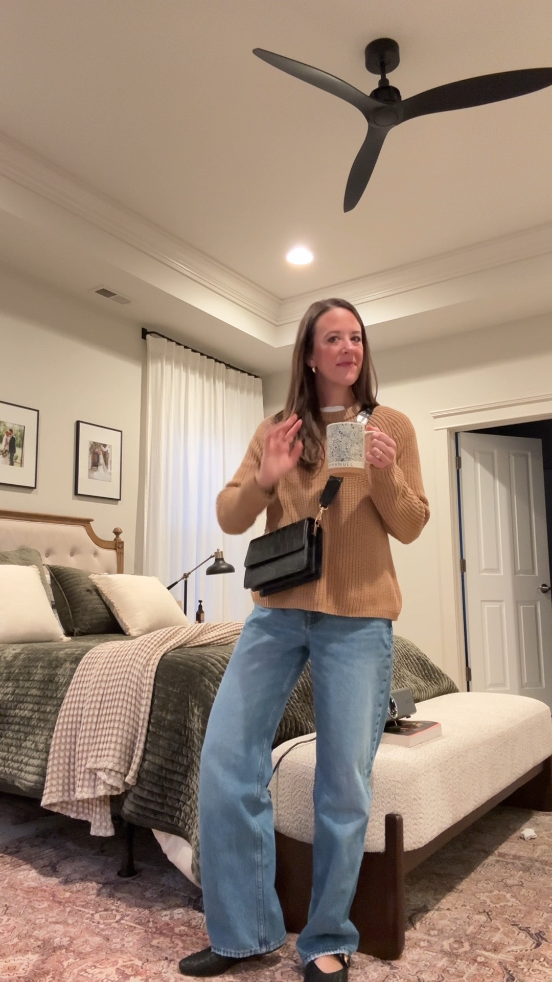 Quince promo code: INFG-26LINENANDLIGHTCO10 for 10% off your first order 🤎

Easy classic fall outfit with the @Quince fisherman sweater + wide-leg jeans + black Mary Janes. Perfect for fall workwear, teacher outfits, casual mom style, church, or everyday fall outfits.

Sizing: Quince fisherman sweater S |@abercrombie jeans 25R | I’m 5’4” | Mary Janes TTS