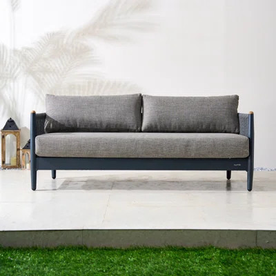 Nord Aluminum Patio Loveseat With Cushions | Wayfair North America