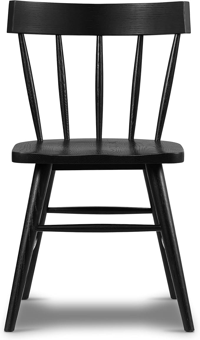 POLY & BARK HAVA Dining Chair,Oak, Black | Amazon (US)