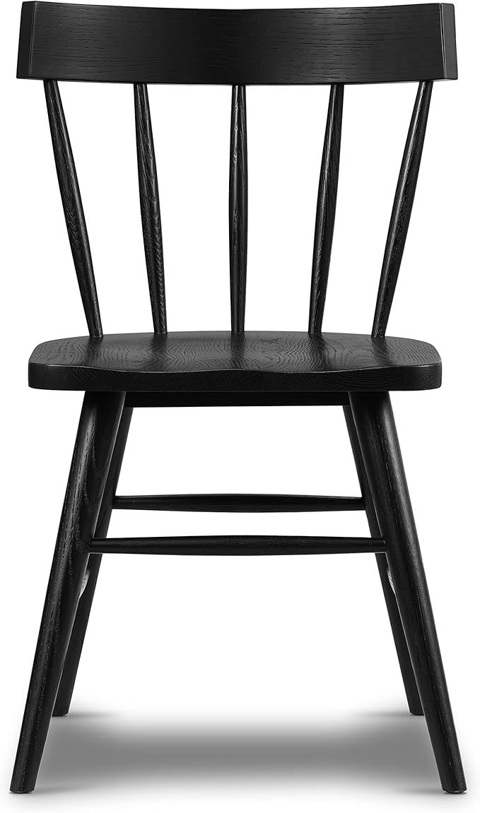 POLY & BARK HAVA Dining Chair,Oak, Black | Amazon (US)
