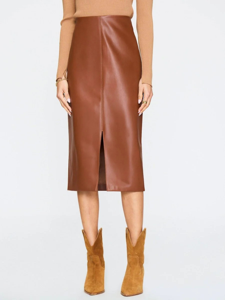 Women's Esme Skirt in Cognac | Brochu Walker | Brochu Walker