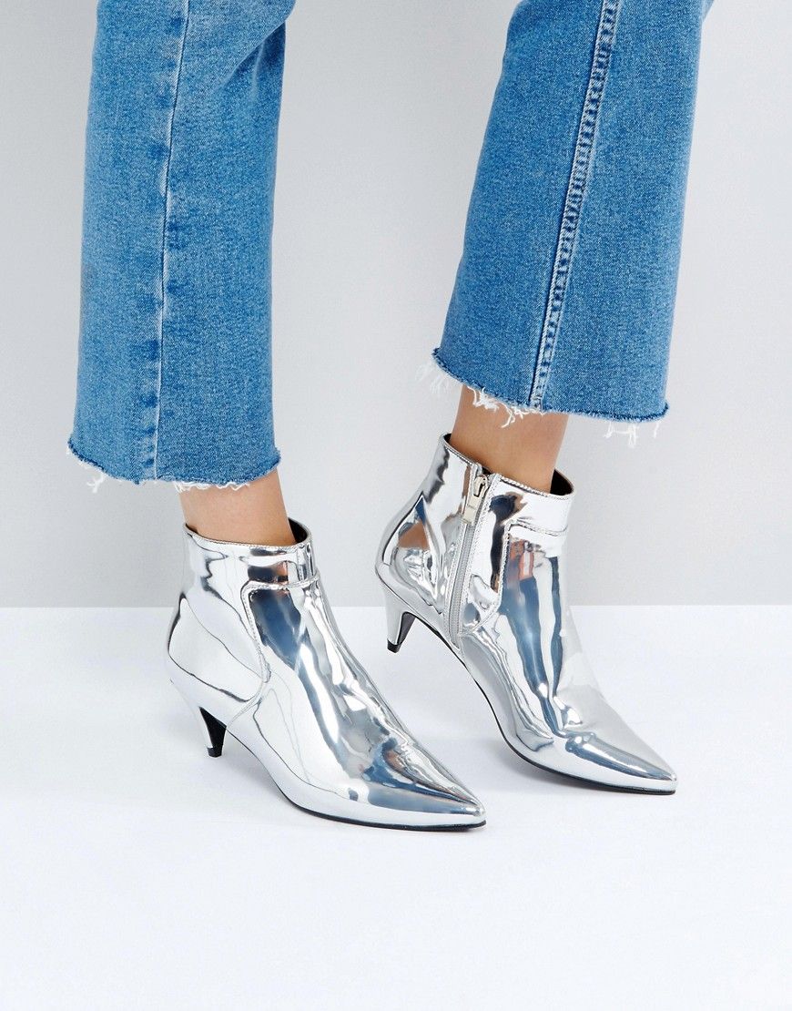 ASOS RED CARPET Ankle Boots - Silver | ASOS US