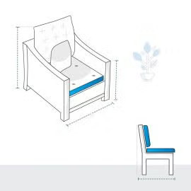 Outdoor Patio Club Chair Custom Covers | Covers & All