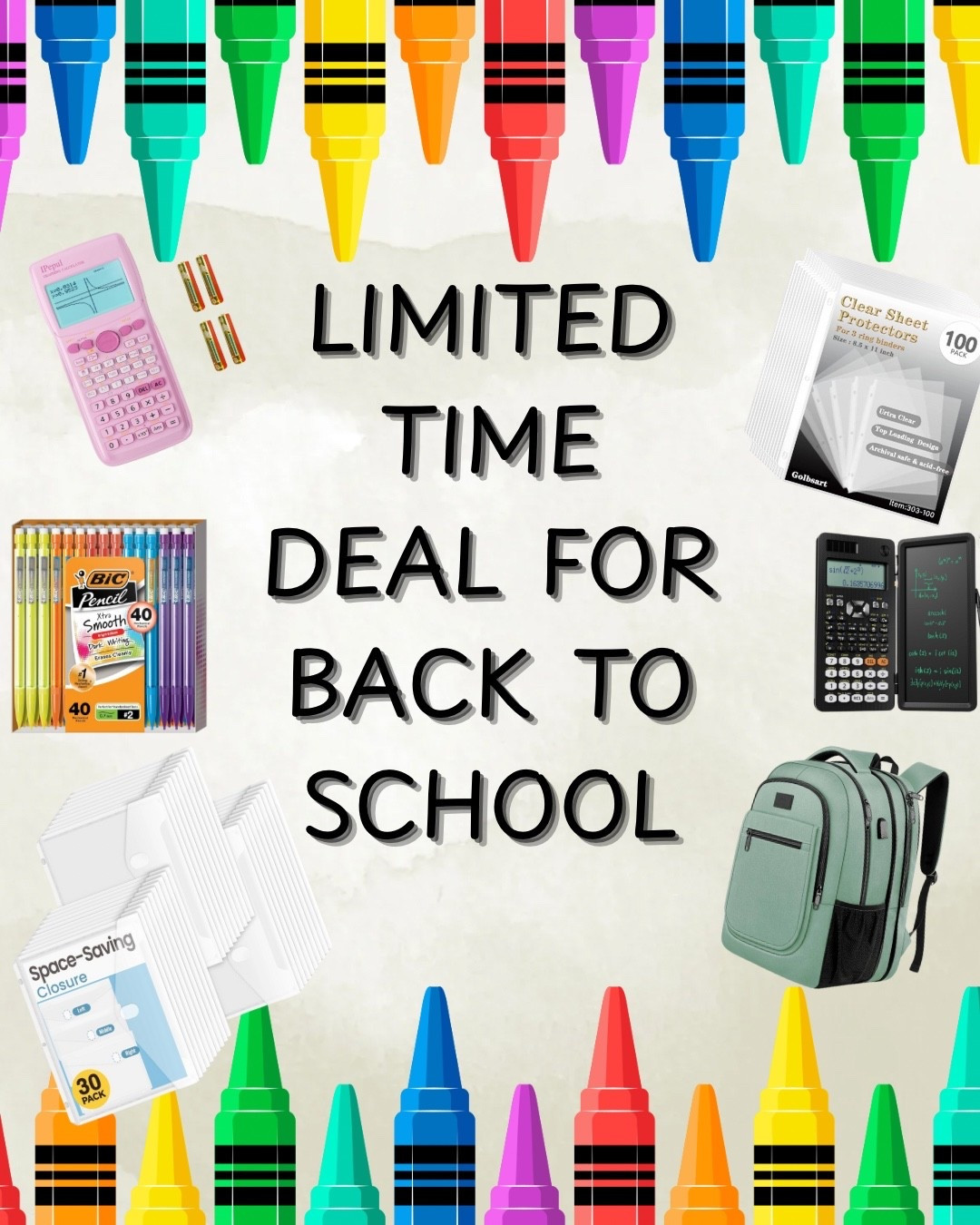 Limited Time School Supply Deals – Stock Up & Save!

#LTKSeasonal #LTKSaleAlert #LTKFamily