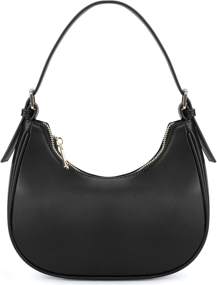 Designer Shoulder Bags for Women, trendy Womens Hobo Tote Handbag, Mini Clutch Purse with Zipper ... | Amazon (US)