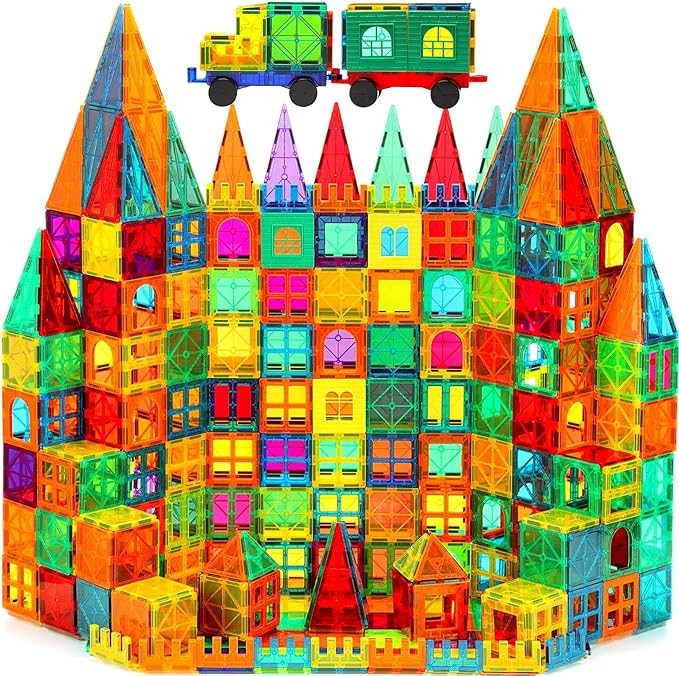 CuteTiger Mangetic Tiles, 100PCS Magnet Building Toys, Magnetic Building Set for Kids, Stacking B... | Amazon (US)