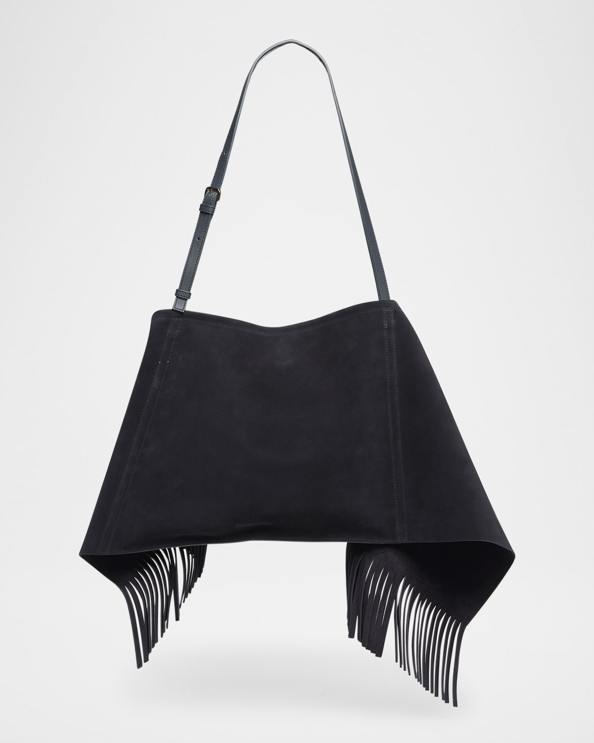 Scarf Suede & Leather Shoulder Bag | Neiman Marcus