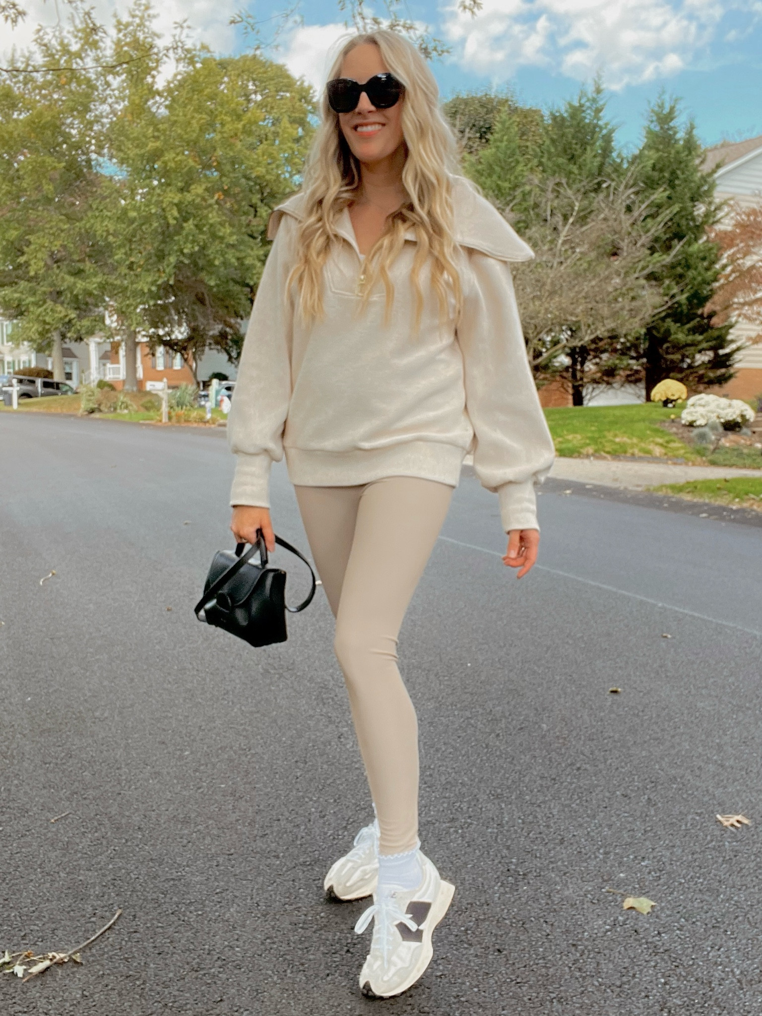 Varley pullover, new balance, polene bag, Celine sunglasses. 

#LTKActive #LTKItBag #LTKStyleTip