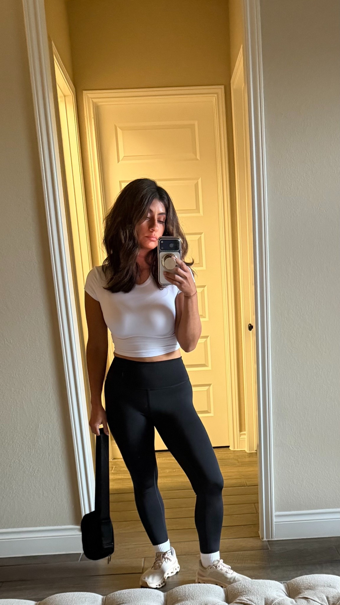 Simple gym look that I end up wearing on repeat 🤍

This cropped tee + high-waisted leggings combo is one of my favorite easy outfits for workouts, errands, or coffee runs. Comfortable, flattering, and easy to throw on.

#LTKActive