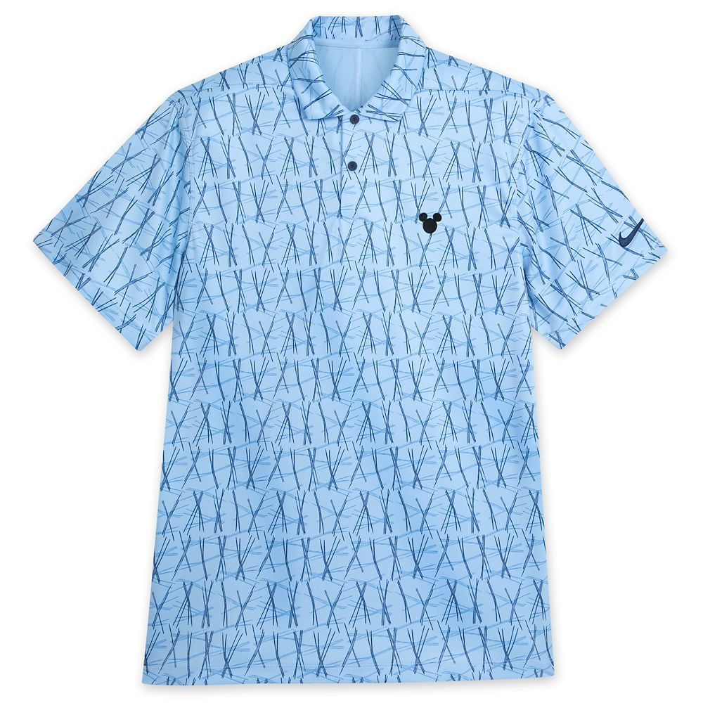 Mickey Mouse Victory Performance Polo Shirt for Men by Nike Golf – Blue Graphic | Disney Store