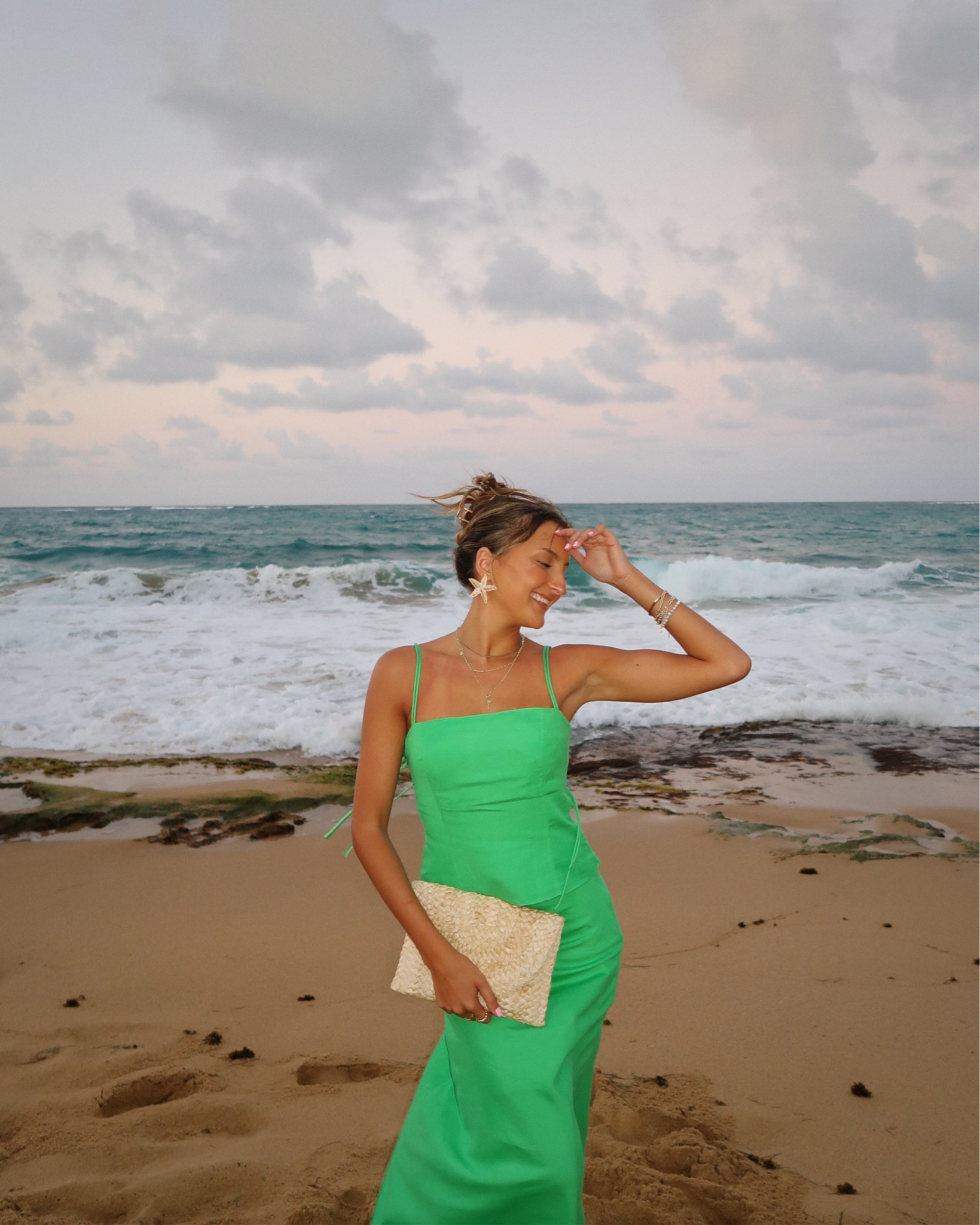 they literally give me compliments in my ear…⭐️🐠 wearing head to toe @fortunateonestore use code MCKENZ for 10% off all of my spring break vacay looks 
