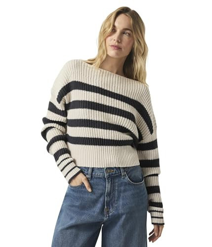 Splendid Women's Olivia Stripe Sweater, Lead | Amazon (US)
