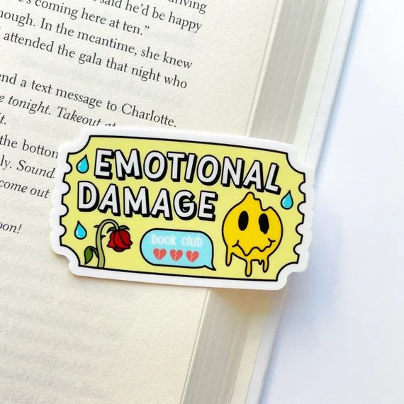 Emotional Damage Book Club Sticker  Bookish Stickers  Gifts - Etsy | Etsy (US)