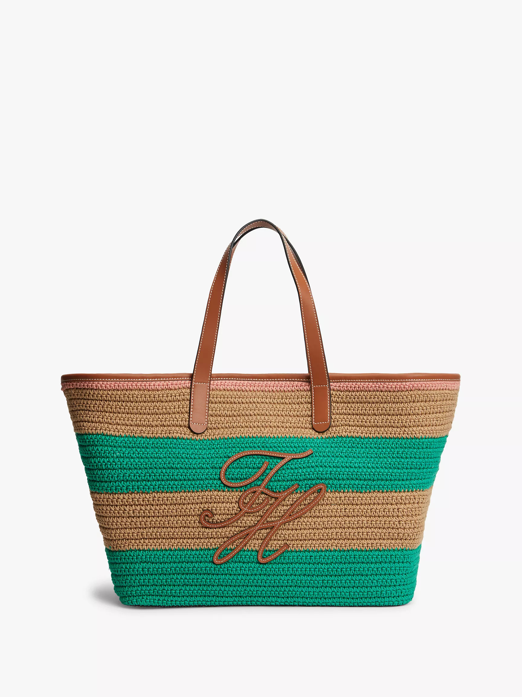 Nautical Striped Crochet Tote Bag | Tommy Hilfiger | Tommy Hilfiger (US)