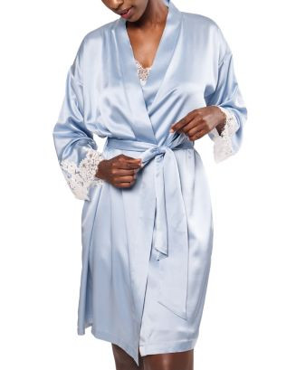Petite Plume Mulberry Silk Lace Robe | Bloomingdale's Women | Bloomingdale's (AU)