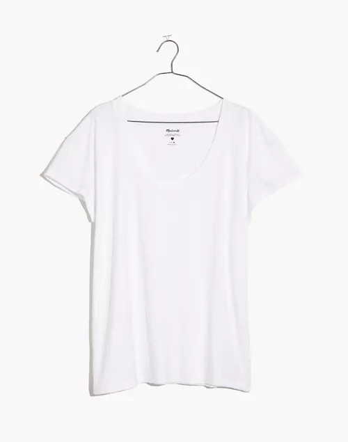 Whisper Cotton Scoopneck Tee | Madewell