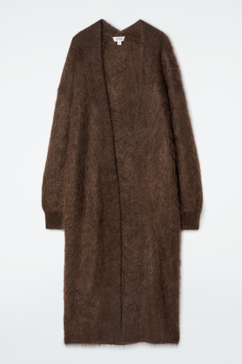 Textured Mohair-Blend Maxi Cardigan | COS UK