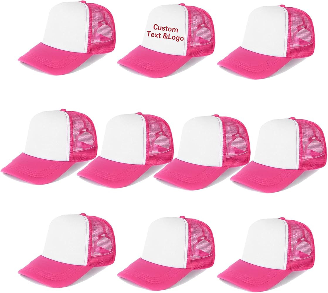 Ultrafun 10 Pack Trucker Hat Mesh Sublimation Blank Hats Adjustable Baseball Caps Hats for Men Wo... | Amazon (US)