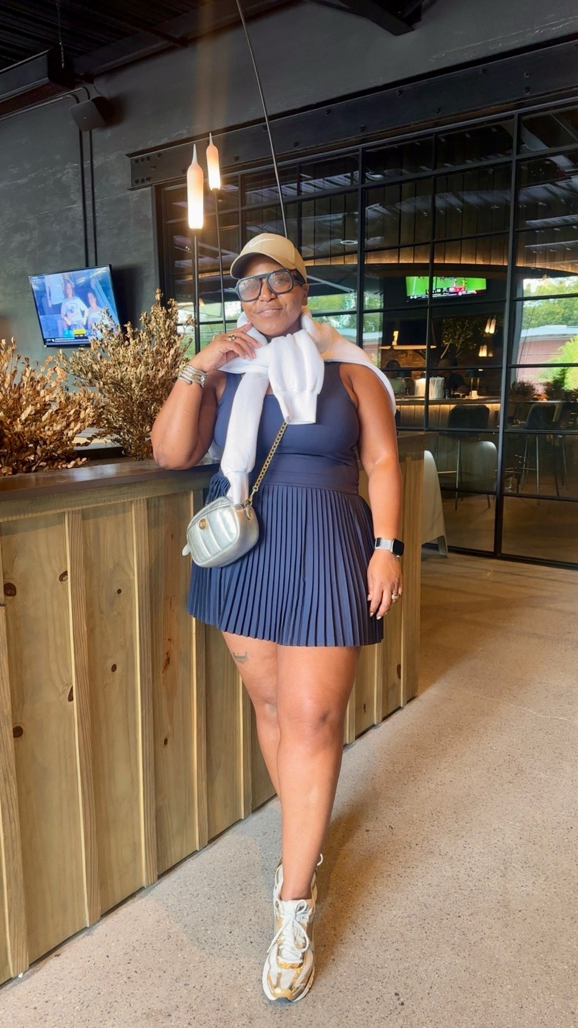 Wore this fit to play pickleball and the sweater for the “social” look! #pickleball #activewear #fashionover40 

#LTKActive #LTKMidsize #LTKFindsUnder50