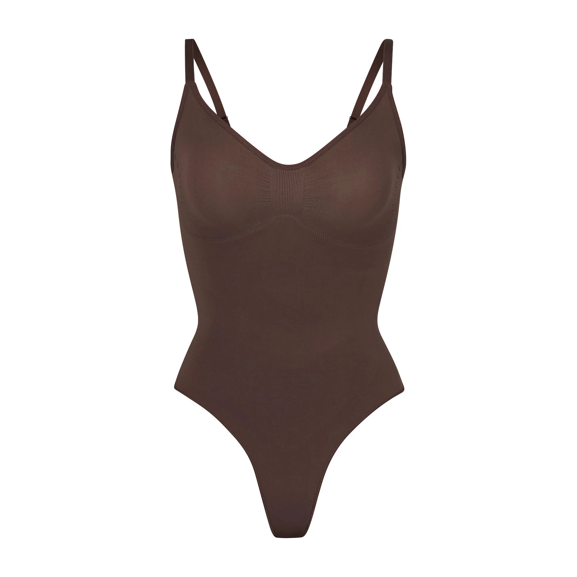 SEAMLESS SCULPT THONG BODYSUIT | COCOA | SKIMS (US)
