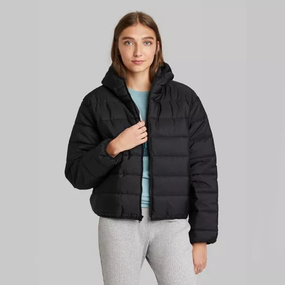 Women's Hooded Puffer Jacket - Wild Fable™ | Target