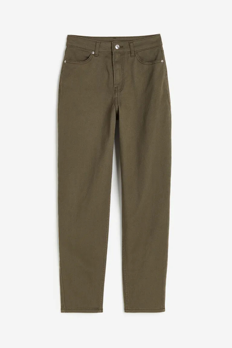 Mom Loose Fit Twill trousers | H&M (UK, MY, IN, SG, PH, TW, HK)