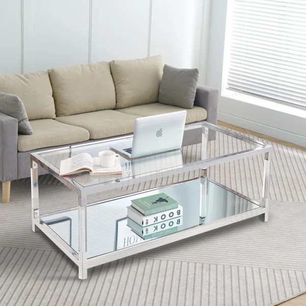 Dayzi Glass Top Coffee Table | Wayfair North America
