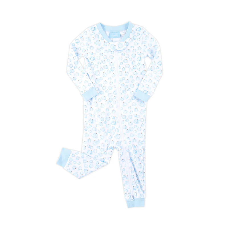 Little Pumpkin Patch Blue Zip Sleeper | Classic Whimsy