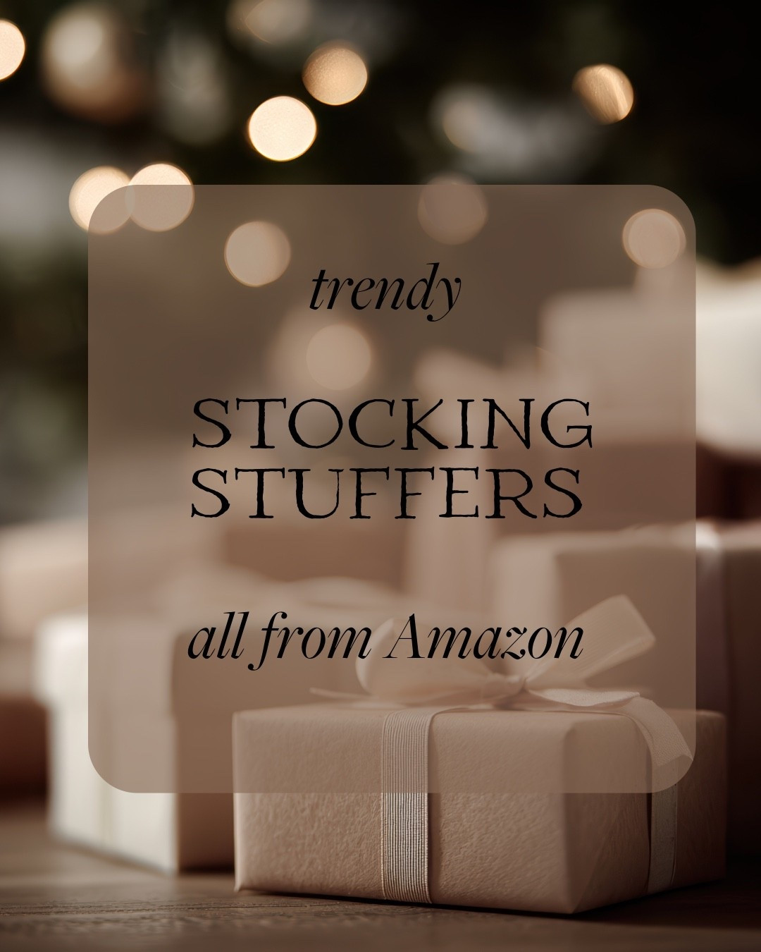 Stocking Stuffers for Her. Chic, thoughtful, and budget-friendly finds she’ll actually love—perfect little gifts that make a big impression. 

#StockingStuffersForHer #GiftIdeasForHer #ChristmasGiftsForHer 
#HolidayGiftGuide #GiftsSheWillLove 

#LTKGiftGuide #LTKHoliday #LTKFindsUnder50