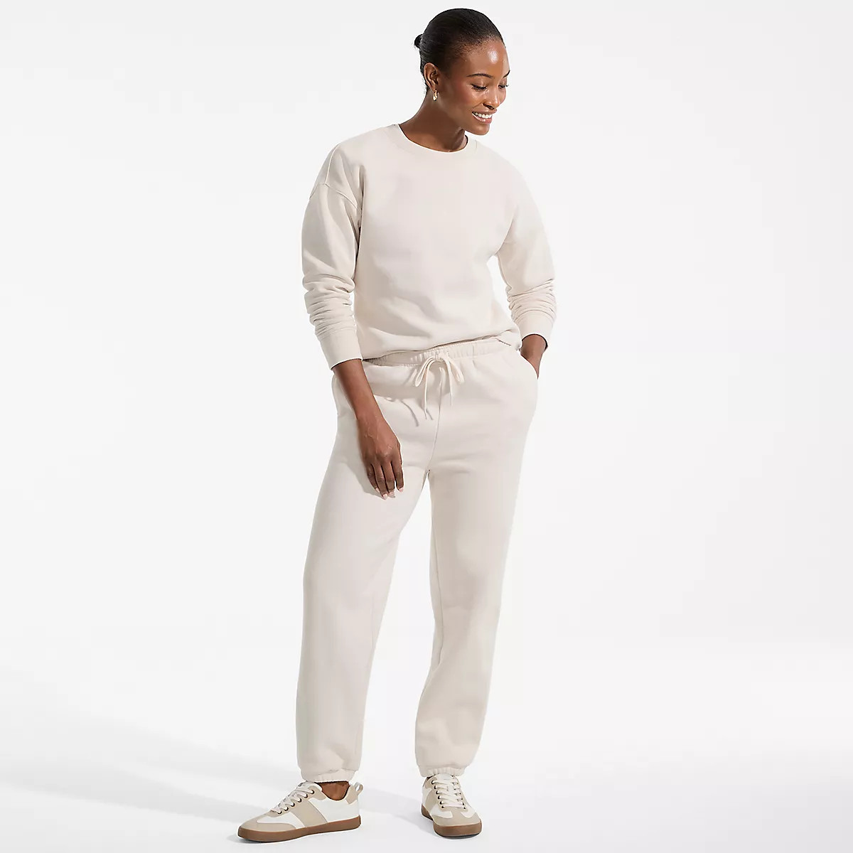 Women's Serious Sweats High Rise Jogger Pants - Set Bottom | Lands' End (US)