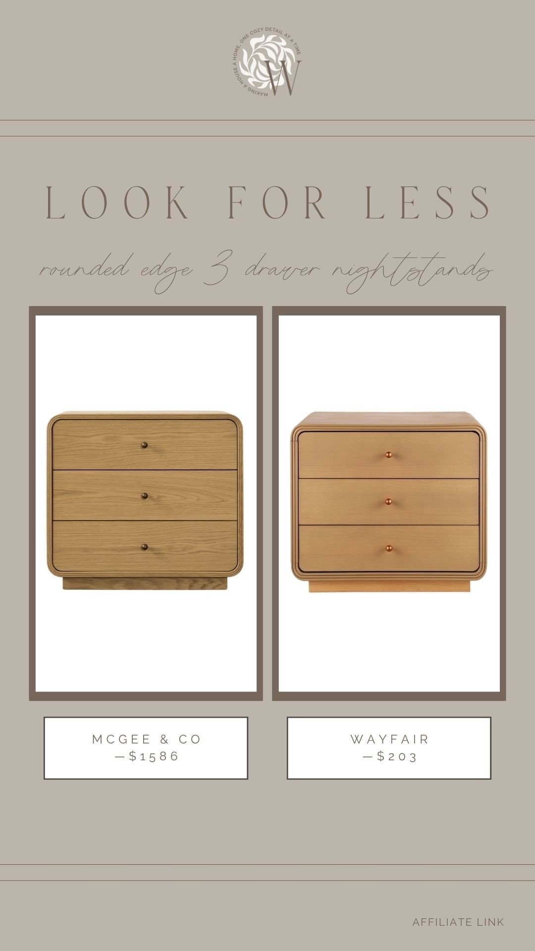 This nightstand is a bestseller at McGee & Co. and absolutely beautiful! It’s a splurge at around $1500 however. This Wayfair style is very similar and a fraction of the price—only $203!!

#LTKHome #LTKSaleAlert